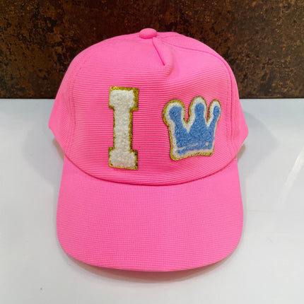 Personalized Caps with Initial and Cartoon for Boys and Girls