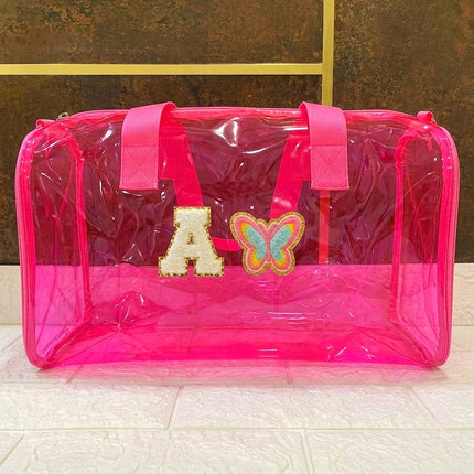 Customized Initial Cartoon Jelly Duffle Bag for Boys and Girls