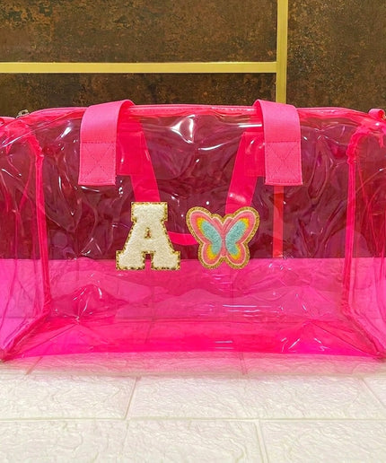 Customized Initial Cartoon Jelly Duffle Bag for Boys and Girls