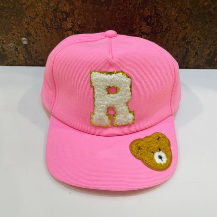 Customized Caps with Initial and Cartoon for Boys and Girls