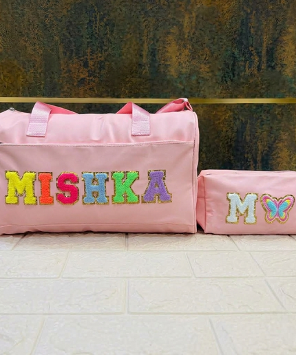 Premium Personalized Foam Duffle Bag with Pouch