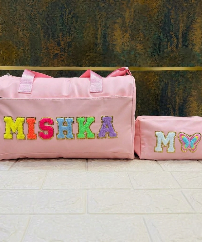 Premium Personalized Foam Duffle Bag with Pouch