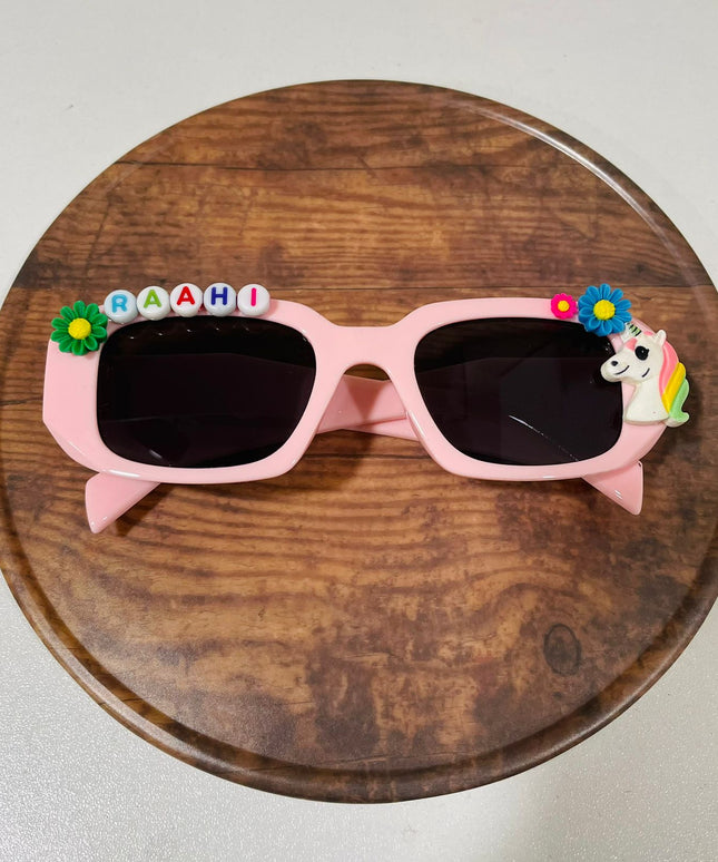 Customized Sunglasses for kids with name and cartoons - rectangle shape