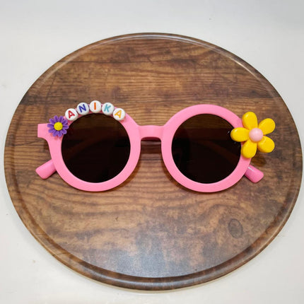 Customized Sunglasses for Kids with name round shape - Girls & Boys