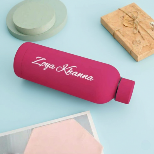 Customized Water Bottles with Name | Stainless Steel Double Insulated Water Bottles for Corporate Gifting - 500 ml