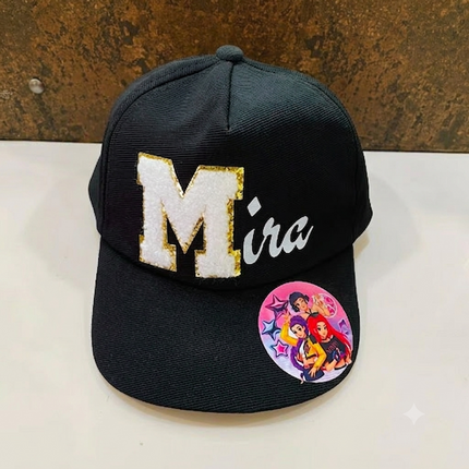 Printed Name and Cartoon Kids Cap - Return gifts