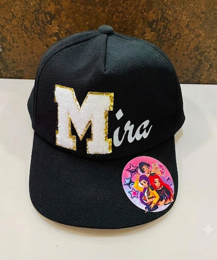 Printed Name and Cartoon Kids Cap - Return gifts