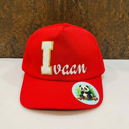 Printed Name and Cartoon Kids Cap - Return gifts