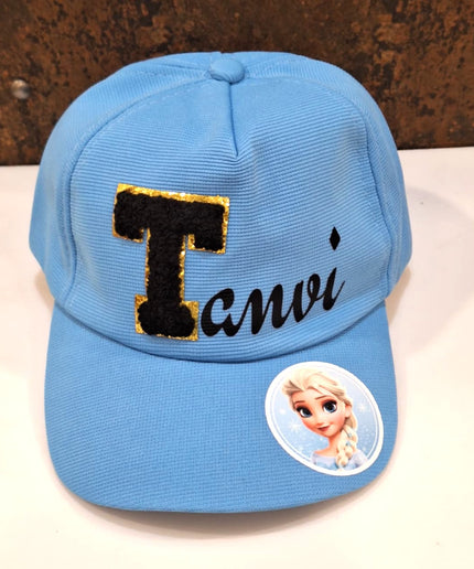 Printed Name and Cartoon Kids Cap - Return gifts
