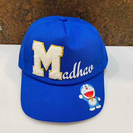 Printed Name and Cartoon Kids Cap - Return gifts