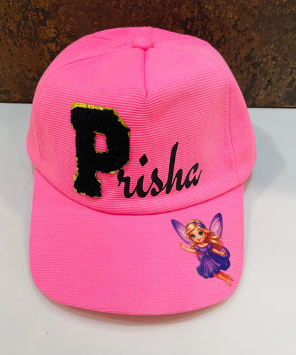 Printed Name and Cartoon Kids Cap - Return gifts