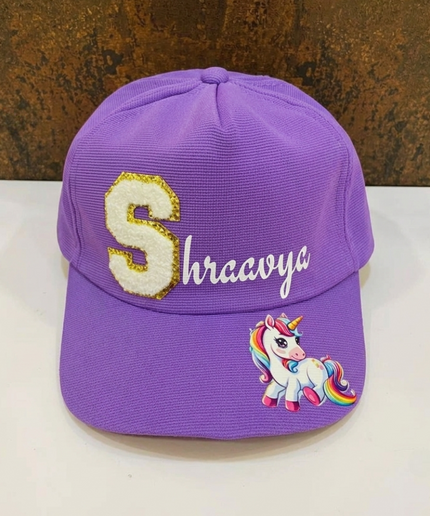 Printed Name and Cartoon Kids Cap - Return gifts