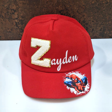 Printed Name and Cartoon Kids Cap - Return gifts