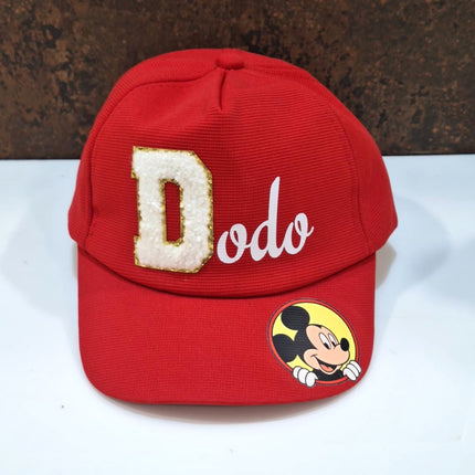 Printed Name and Cartoon Kids Cap - Return gifts
