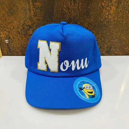 Printed Name and Cartoon Kids Cap - Return gifts