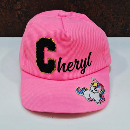 Customized Cap for Kids with Full name with Cartoon - Return gifts