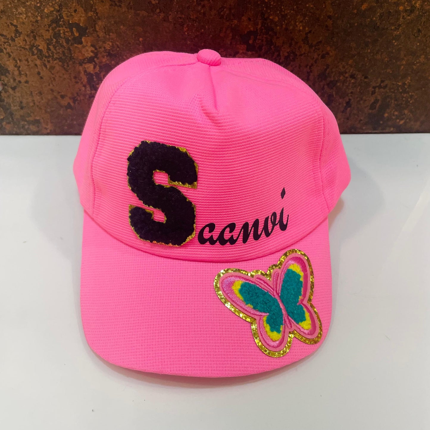 Customized Cap for Kids with Full name with Cartoon - Return gifts