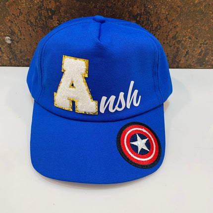 Customized Cap for Kids with Full name with Cartoon - Return gifts