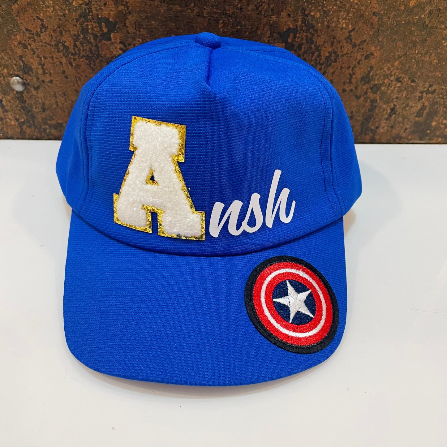 Customized Cap for Kids with Full name with Cartoon - Return gifts