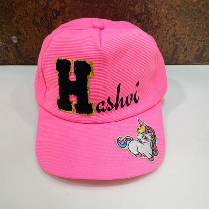 Customized Cap for Kids with Full name with Cartoon - Return gifts