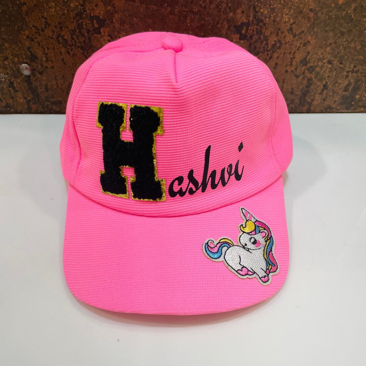 Customized Cap for Kids with Full name with Cartoon - Return gifts