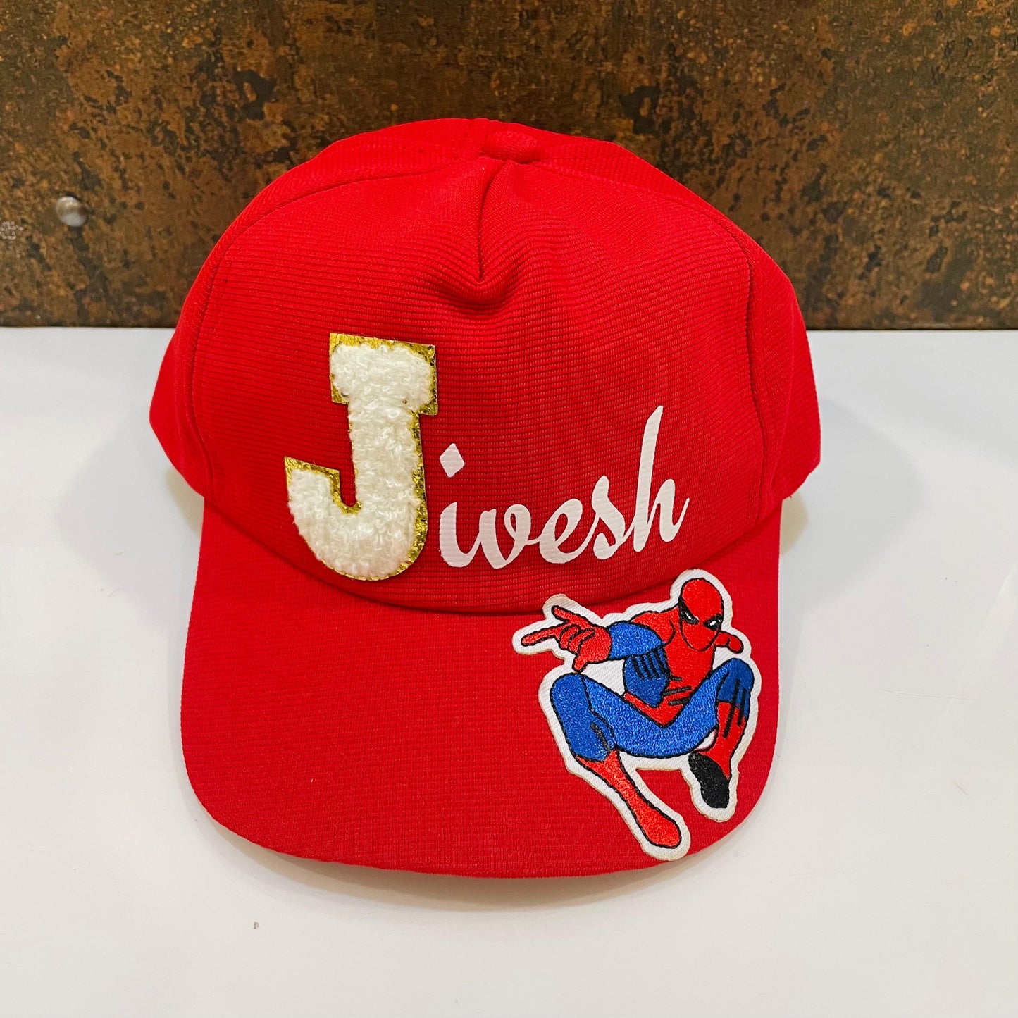 Customized Cap for Kids with Full name with Cartoon - Return gifts