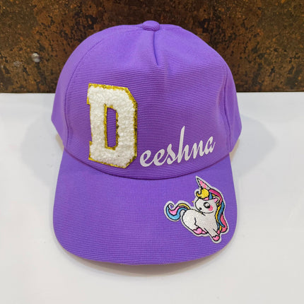 Customized Cap for Kids with Full name with Cartoon - Return gifts