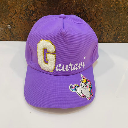 Customized Cap for Kids with Full name with Cartoon - Return gifts