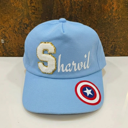 Printed Name and Cartoon Kids Cap - Return gifts