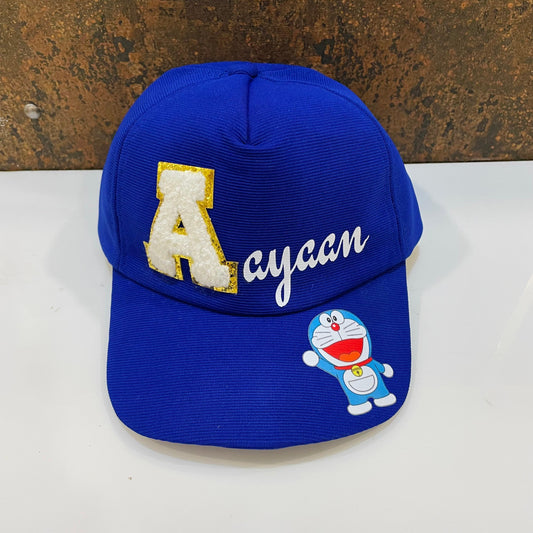 Printed Name and Cartoon Kids Cap - Return gifts