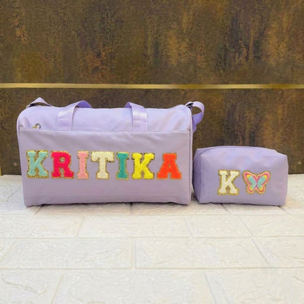 Premium Personalized Foam Duffle Bag with Pouch