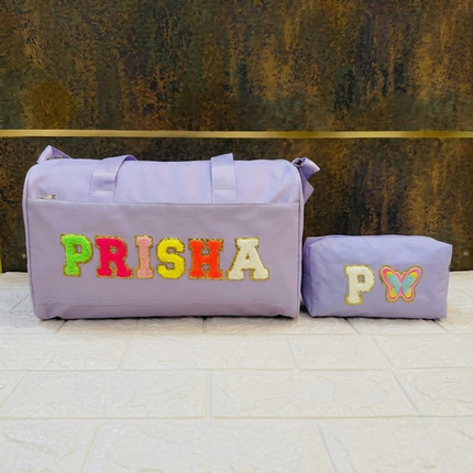 Premium Personalized Foam Duffle Bag with Pouch