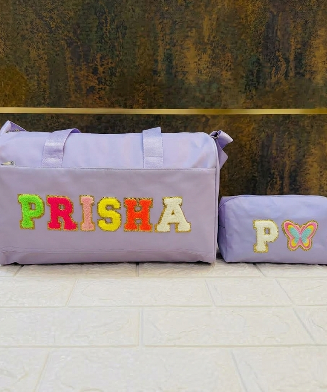 Premium Personalized Foam Duffle Bag with Pouch