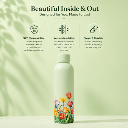 Quench Personalised Floral Water Bottles