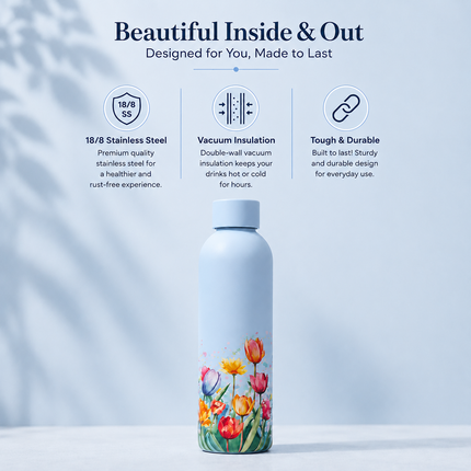 Quench Personalised Floral Water Bottles