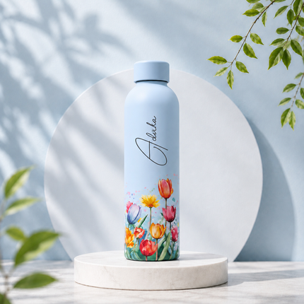 Quench Personalised Floral Water Bottles