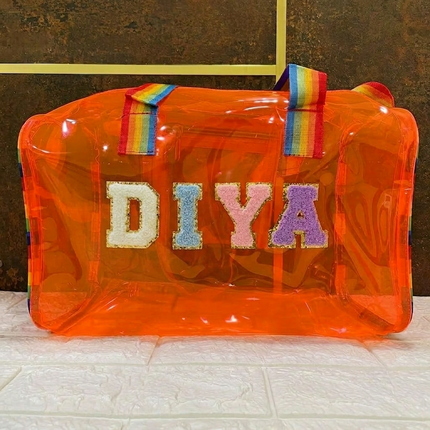 Customized Swimming Duffle Bag with rainbow belt
