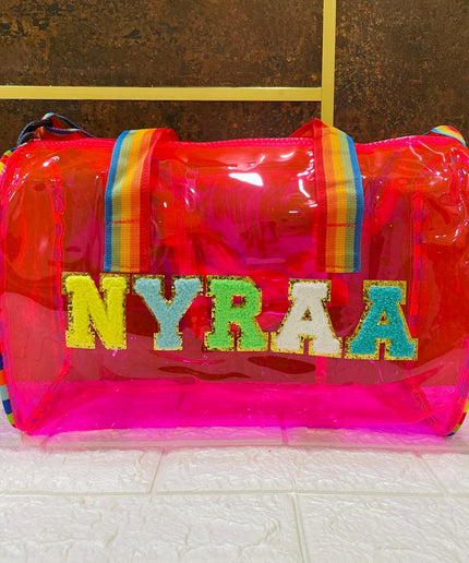 Customized Swimming Duffle Bag with rainbow belt