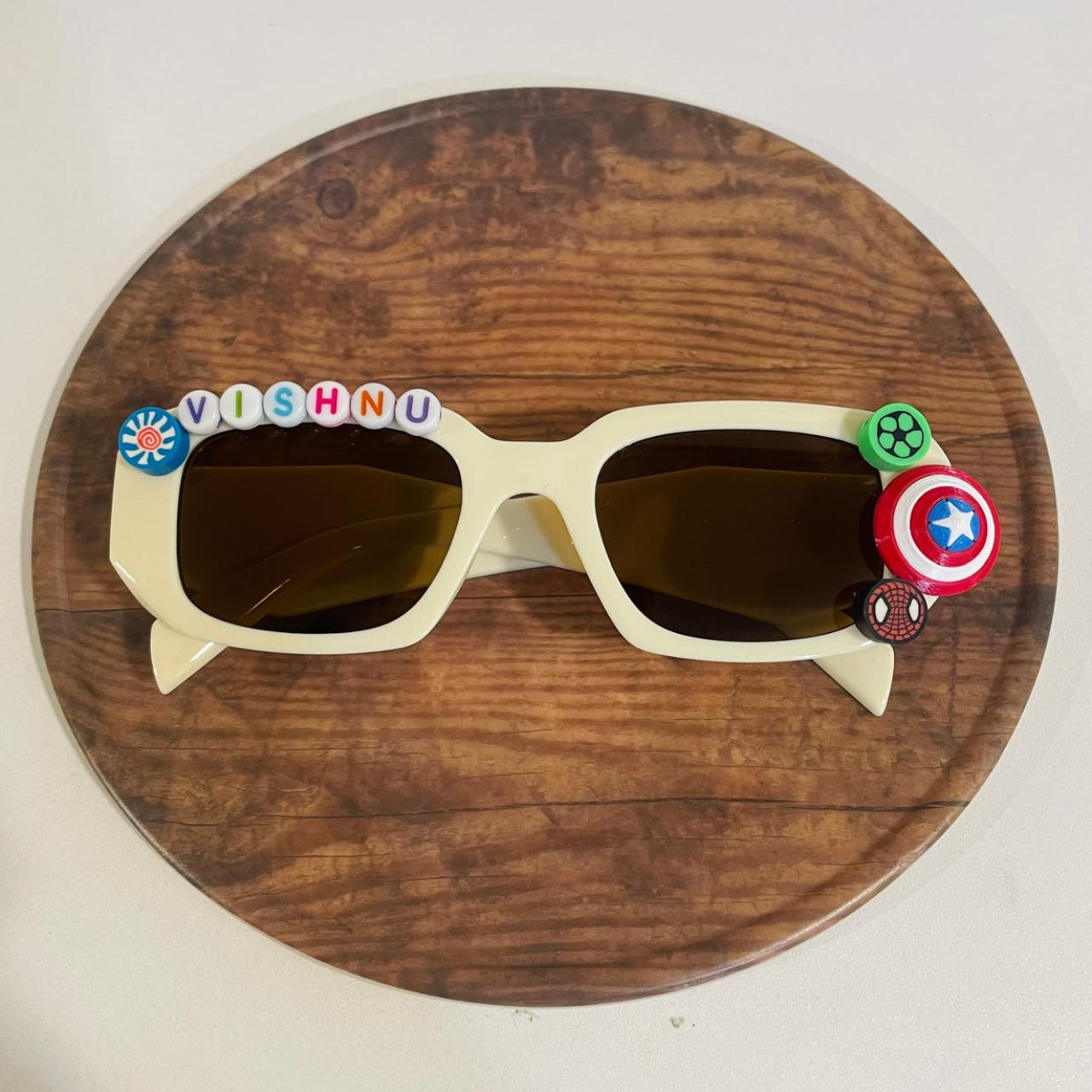 Customized Sunglasses for kids with name and cartoons - rectangle shape