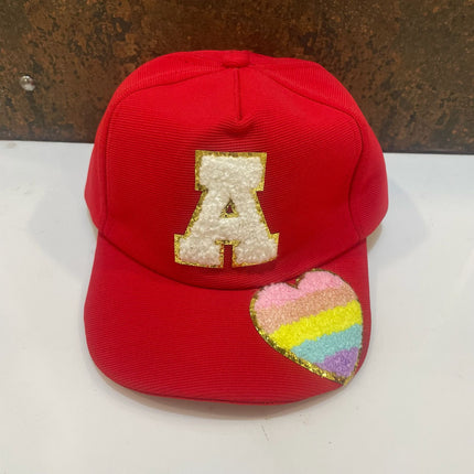 Customized Caps with Initial and Cartoon for Boys and Girls