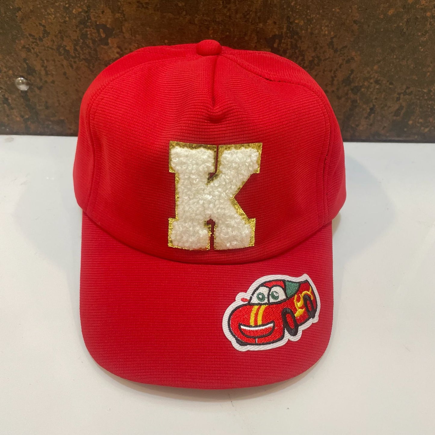 Customized Caps with Initial and Cartoon for Boys and Girls
