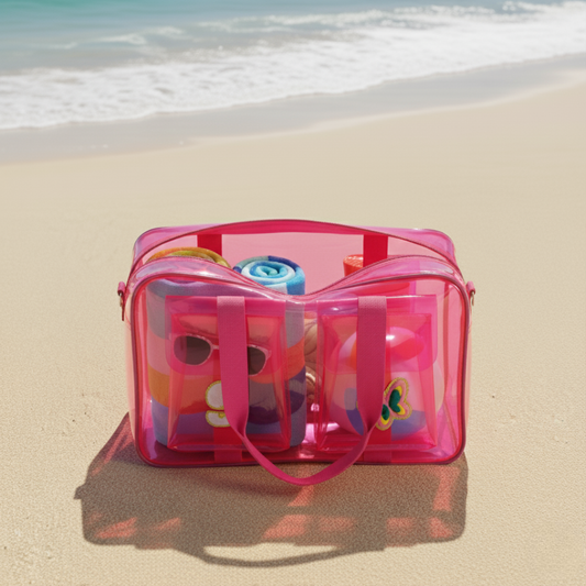 Customized Initial Cartoon Jelly 2 pocket Duffle Bag for Boys and Girls