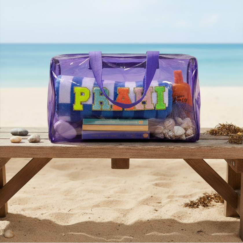Customised Jelly Duffle Bag with name for Boys and Girls