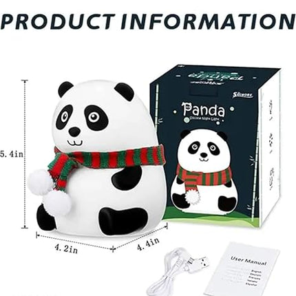 Panda Night Lamp for Kids | Night Light for Bedroom 7 Color Changing Touch Sensor