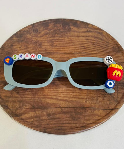 Customized Sunglasses for kids with name and cartoons - rectangle shape