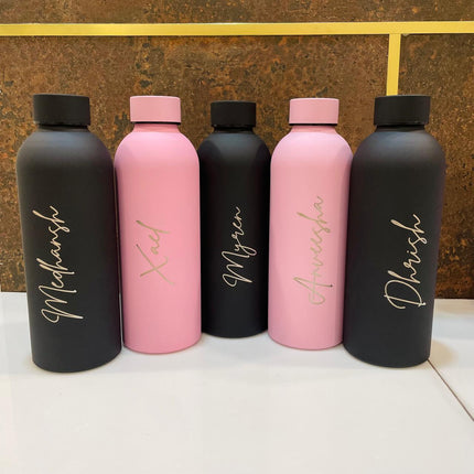 Customized Water Bottles with Name | Stainless Steel Double Insulated Water Bottles for Corporate Gifting - 500 ml