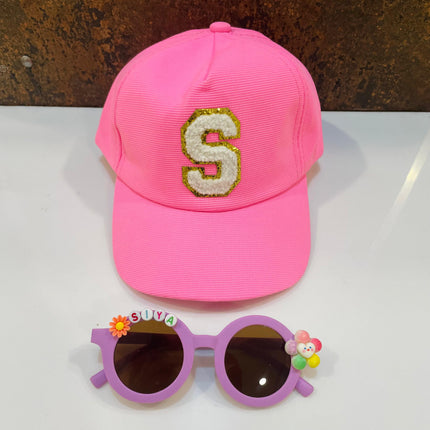 Summer Essentials Combo - Customized Sunglasses + Initial Cap