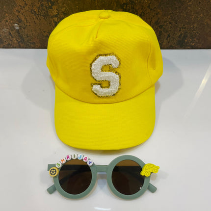 Summer Essentials Combo - Customized Sunglasses + Initial Cap