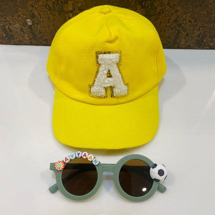 Summer Essentials Combo - Customized Sunglasses + Initial Cap