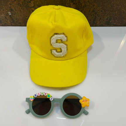 Summer Essentials Combo - Customized Sunglasses + Initial Cap